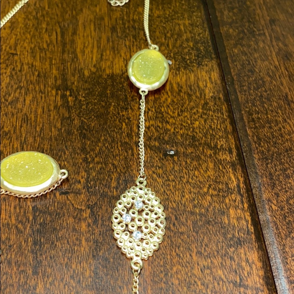 Long druzy detail necklace - Picture 6 of 7